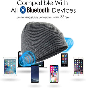 Bonnet avec casque audio Bluetooth intégré