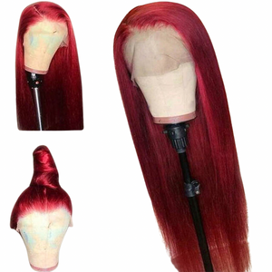 Perruque Layana Beauty Burgundy Lace Front Human Hair Wigs Red Human Hair Wig